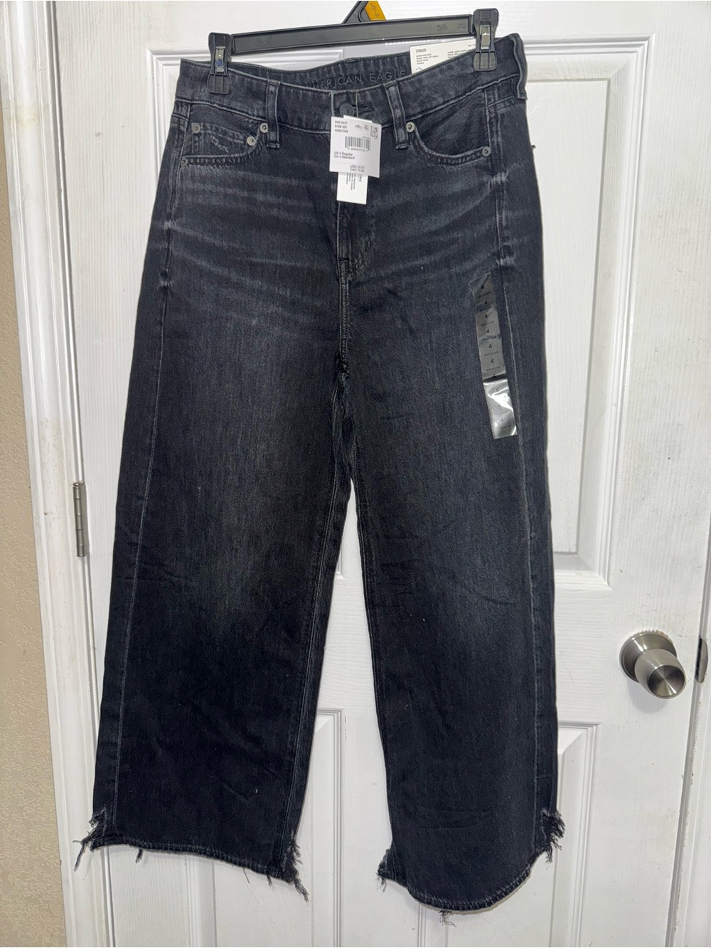 American Eagle Black Wide-Leg Women's Jeans